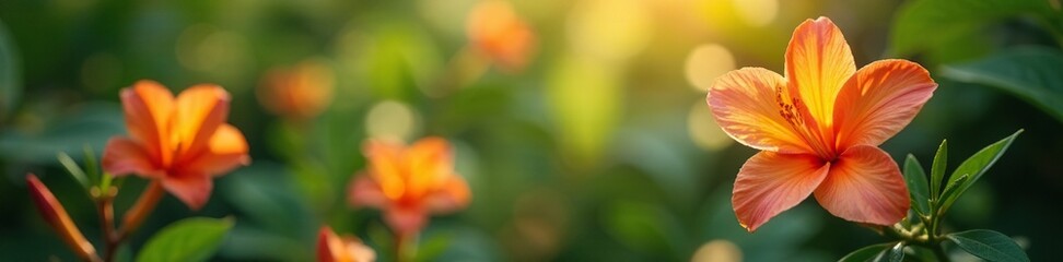 Fototapeta premium Exotic plants and flowers thrive in a warm sunny climate, flower, exotic