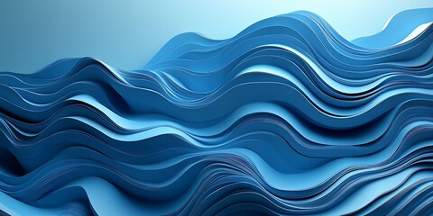 Abstract Blue Waves Background (20)