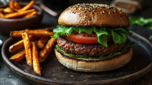 罪悪感なし！トマト＆レタスの高タンパク・ソイミートバーガー