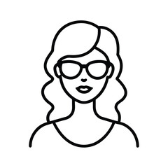 Obraz premium girl in glasses