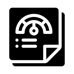 Credit Score Report glyph icon