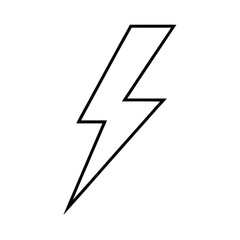 lightning bolt isolated on black