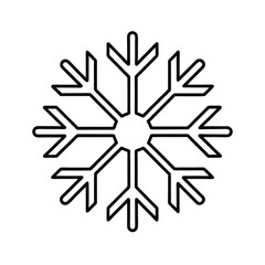 snowflake on white background