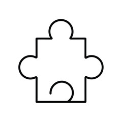 Obraz premium vector puzzle icon