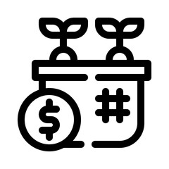 Obraz premium Commodities line icon