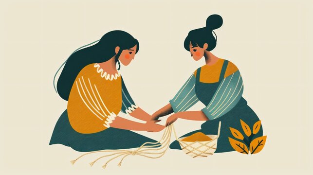 Female Friendship Illustrated Through Creative Collaboration