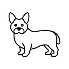 Obraz premium vector illustration of a dog