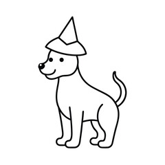 Fototapeta premium dog with a bone