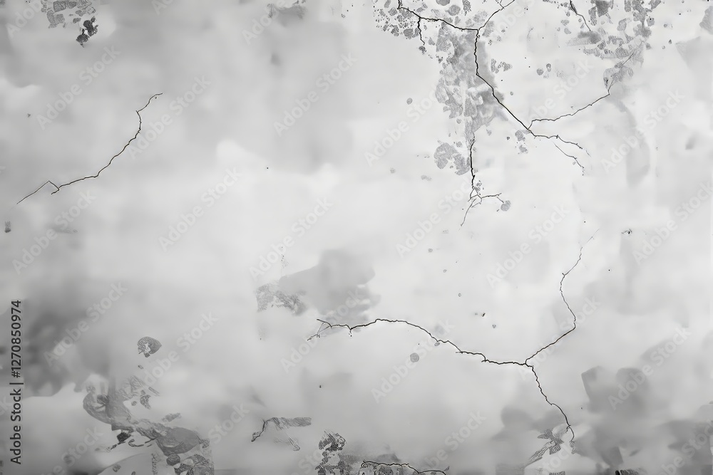 Poster abstract cracked surface with gray texture background.