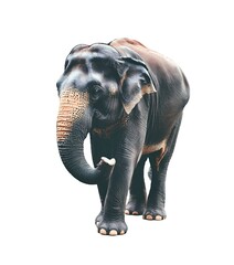 Obraz premium Asia elephant isolated on white background