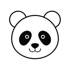 panda bear with a heart