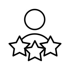 Feedback vector icon. Testimonial illustration sign. rating symbol. experience logo.