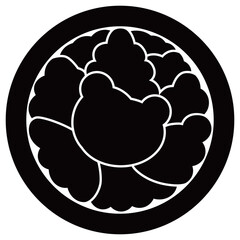 家紋です。丸に雲です。