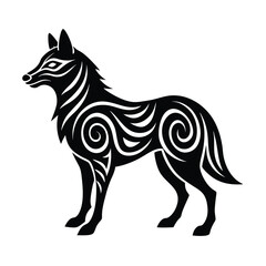 vector illustration of a horse