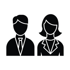 business people icon set
