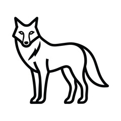 vector illustration of a wolf