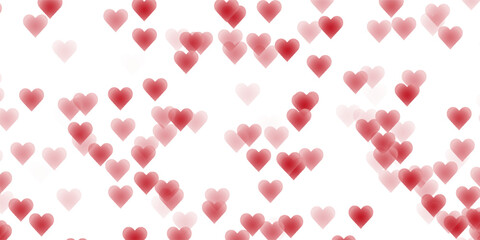 Cute pink watercolor hearts seamless pattern. Perfect for scrapbooking, gift wrapping, wedding and Valentines day decorations.