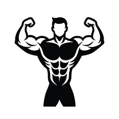 Fototapeta premium illustration of a muscular man
