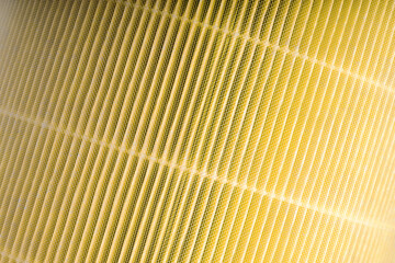 Metal fiber Tech structure pattern, Yellow Metal fiber texture for background.