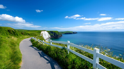 Obraz premium Scenic Coastal Road In Ireland