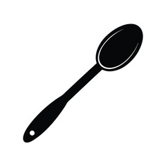 spoon on white background
