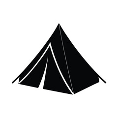 vector illustration of a tent