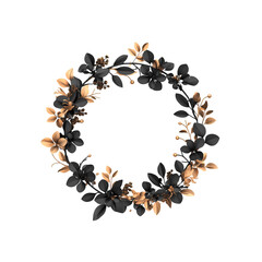 black and gold rose petals