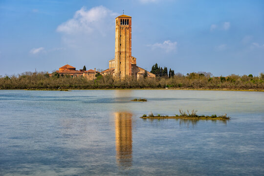 Torcello Island Campanile Tower In Venice Lagoon