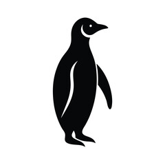 penguin silhouette vector