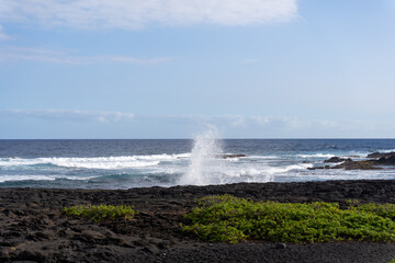 Big Island Coast, Black Sand Beach