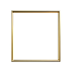 gold frame isolated on white