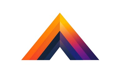 Abstract colorful triangle graphic design, suitable for branding or logo