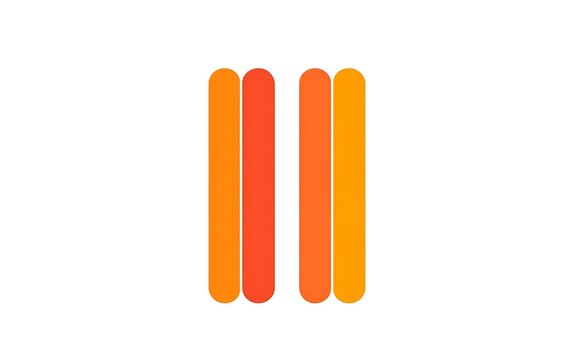 Abstract graphic design, orange, two vertical parallel bars. Use Background, presentation design