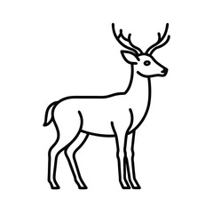 Obraz premium deer vector illustration