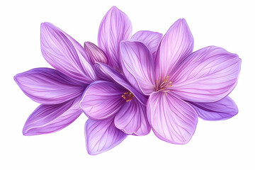 Obraz premium Purple flower blooms in garden art for decoration, backgrounds, invitations use