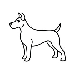 vector illustration of a dog
