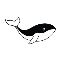 Obraz premium whale vector illustration