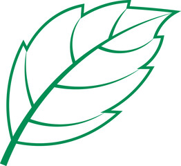Leaf Line Art for Eco Friendly Concept