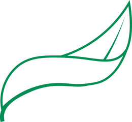 Corn Leaf Drawing with Minimalist Style