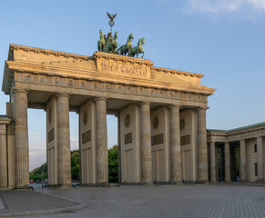 Sunrise over Brandenburg Gate, Berlin, Germany,
