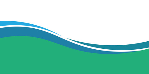 Vector blue line background curve element with white space for text and message design, overlapping layers, vector