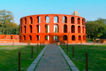 Astronomical instrument in Jantar Mantar, New Delhi, India 2025