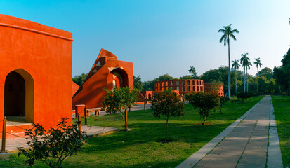 Astronomical instrument in Jantar Mantar, New Delhi, India 2025