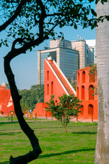 Astronomical instrument in Jantar Mantar, New Delhi, India 2025