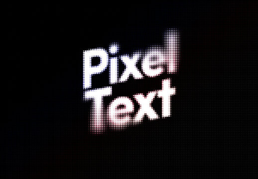 Gradient Map Pixel Text Effect