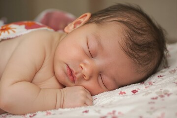 Peaceful Slumber: Adorable Baby Portrait