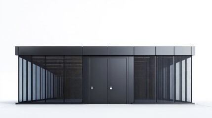 Obraz premium Modern High-End Storage Unit with Sleek Exterior