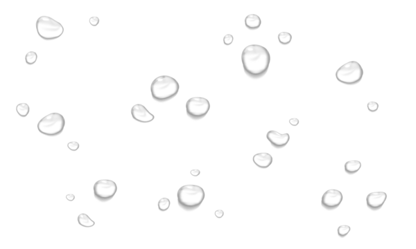 Realistic water drops. PNG drops, condensation on the window, transparent water drop. Abstract water drops, bubbles on transparent background, digital liquid design, Stock royalty free - Powered by Adobe