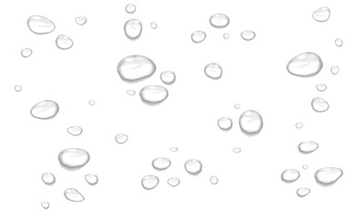 Realistic water drops. PNG drops, condensation on the window, transparent water drop. Abstract water drops, bubbles on transparent background, digital liquid design, Stock royalty free