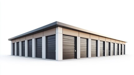 Modern Minimalist Self Storage Exterior Design